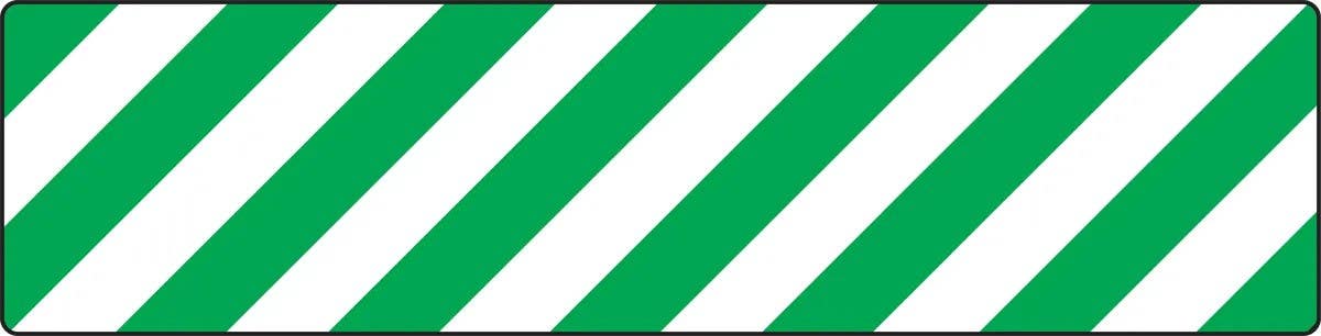 AccuformNMC PSD Skid-Gard Floor Sign, Stripes, 6" H x 24" W