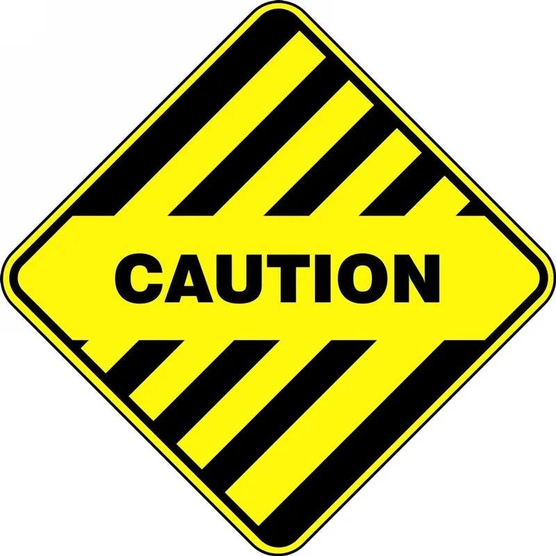 AccuformNMC PSR436 Slip-Gard, Diamond Floor Sign, Caution, 17"