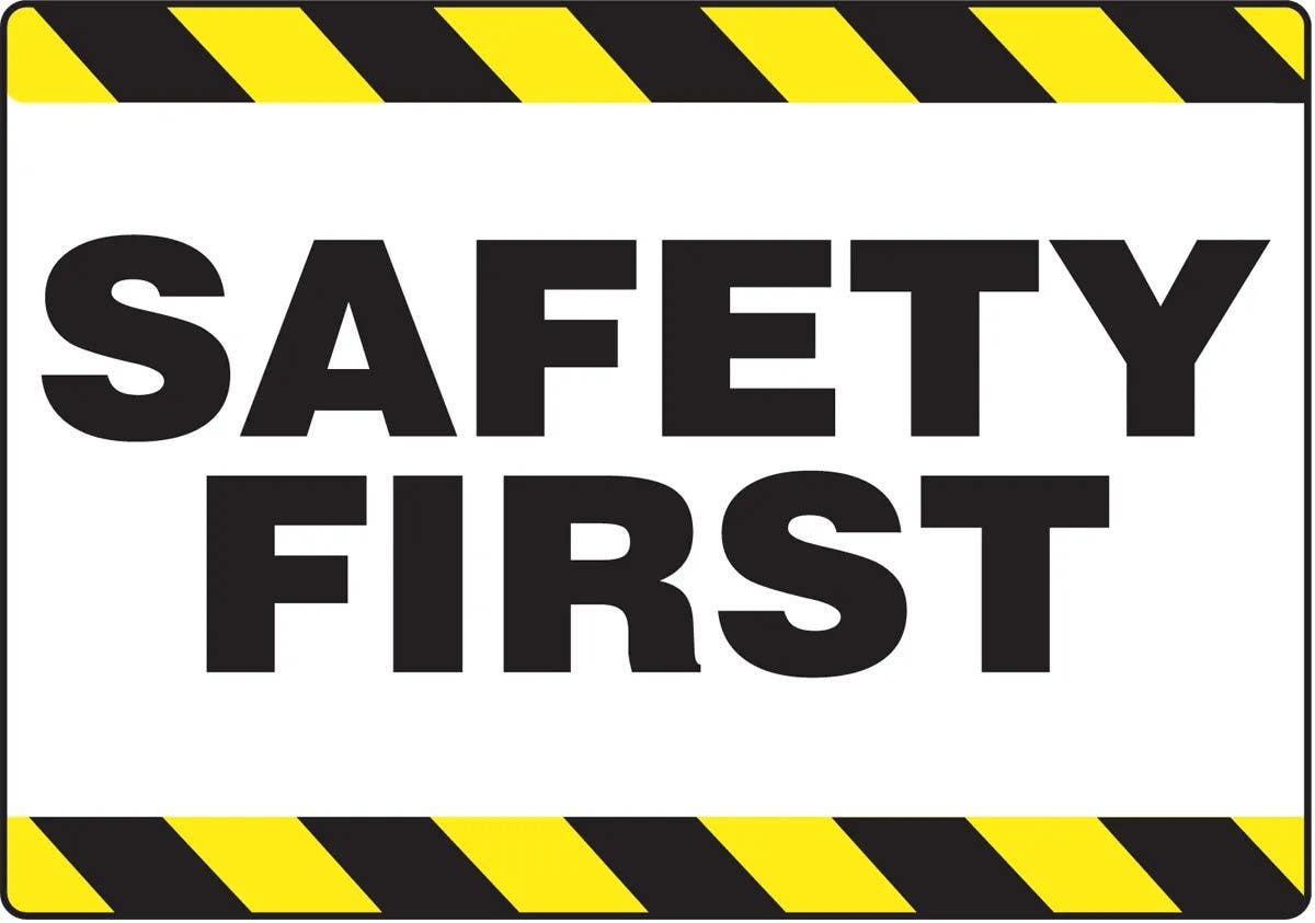 AccuformNMC PSR724 Slip-Gard, Safety Floor Sign, Safety First, 14" H x 20" W