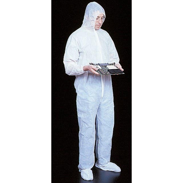 Mutual Industries 13905 Disposable Reusable Cleanroom Coverall Suit