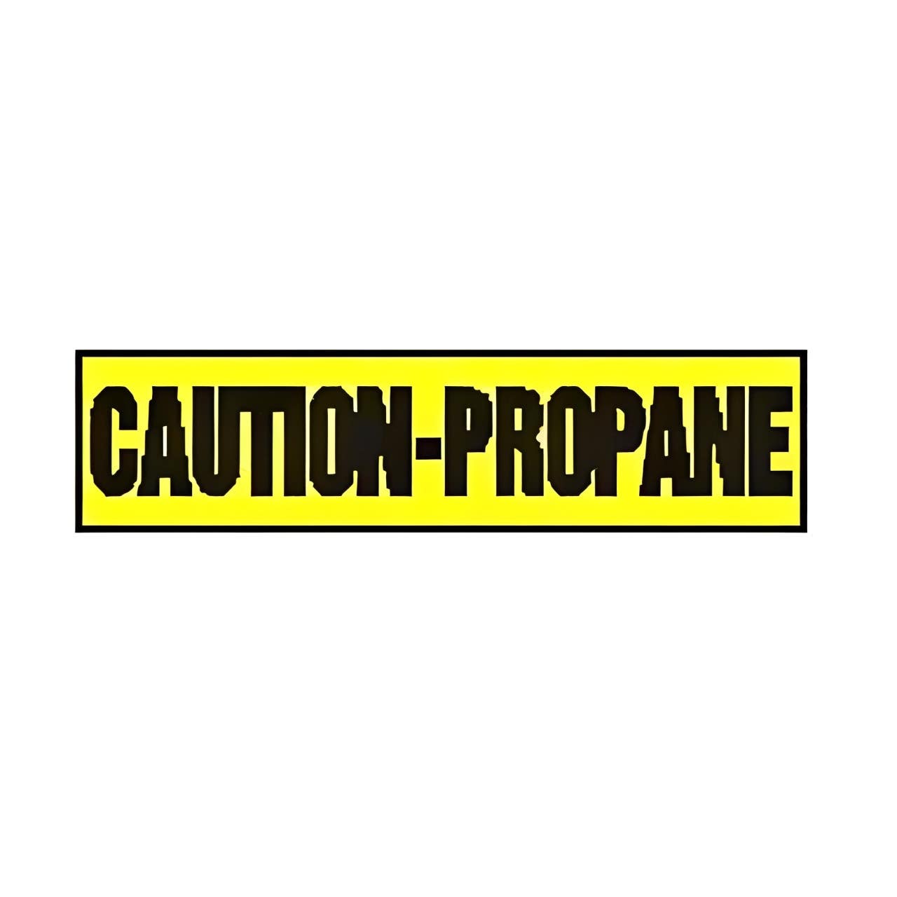 AccuformNMC LCHL567 Safety Label, Caution, Propane, Adhesive Dura-Vinyl, 6" H x 24" W