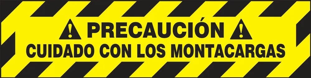 AccuformNMC PSR264 Slip-Gard, Caution Safety Sign, Watch For Forklifts, 6" H x 24" W