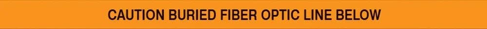 AccuformNMC PTD305 Underground Warning Standard Tape, Caution Buried Fiber Optic Line Below, 3" x 1000-Ft Roll