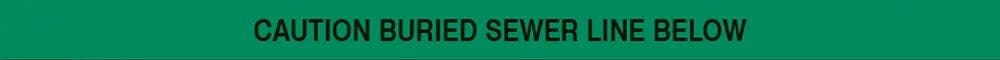 AccuformNMC PTD309 Underground Warning Standard Tape, Caution - Buried Sewer Line Below, 3" x 1000-Ft Roll