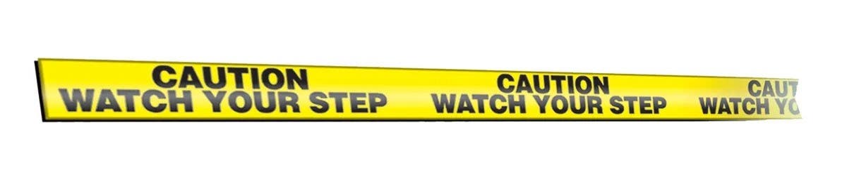 AccuformNMC PTM416 Message Marking Tape, Caution, Watch Your Step, 2" x 54-Ft Roll