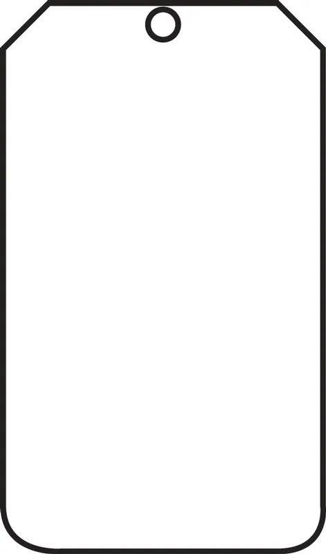 AccuformNMC TDM630 Caution Safety Tag, Valve For Medical Vacuum, 5-3/4" H x 3-1/4" W, 5/Pk