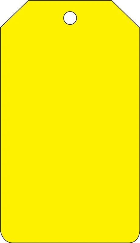 AccuformNMC TDM650 Caution Safety Tag, Valve For Medical Air, 5-3/4" H x 3-1/4" W, 5/Pk