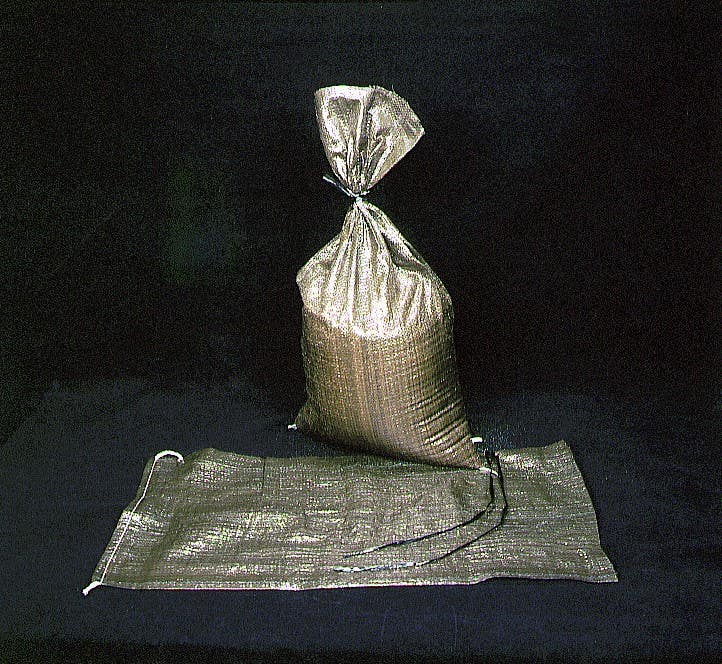 Mutual Industries 14981-39-14 Green Polypropylene Sand Bags with Heat Top Cut & 1600 hour UV Protection