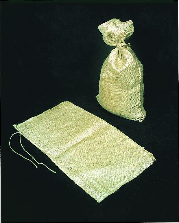 Mutual Industries 14974-14 10oz Burlap Sand Bags with Jute Drawstring