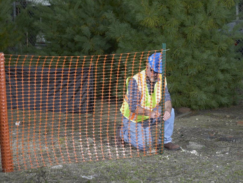 Mutual Industries 14993 Green Plastic Barrier Fence