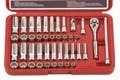Genius Tools TW-242MS 42PC 1/4" Dr. Metric & SAE Hand socket set