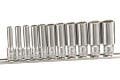 Genius Tools TW-211MD 11PC 1/4" Dr. Metric Deep Hand socket set