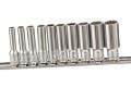 Genius Tools TW-210S 10PC 1/4" Dr. SAE Deep Hand socket set