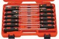 Genius Tools TT-512PZ 12PC Combination Tang-thru Screwdriver Set