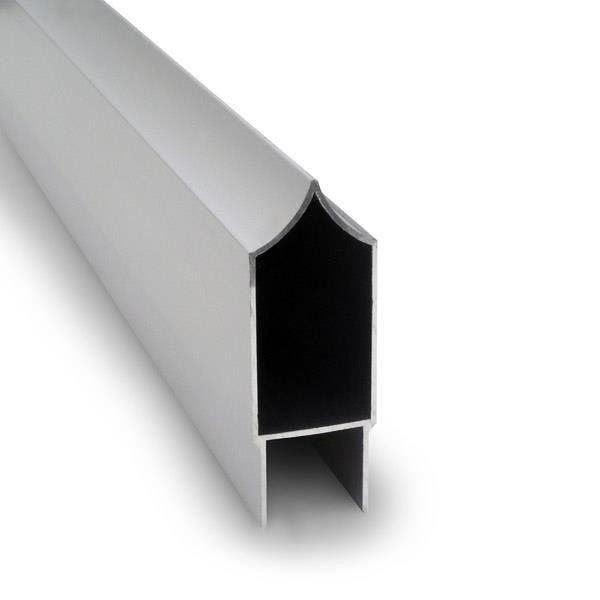 Jacknob 80 Antigrip Headrail Extruded Aluminum Clear Anodized