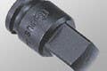 Genius Tools 3400 3/8" Dr. Impact Adapter 3/8"F x 1/4"M w/steel ball