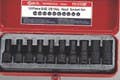 Genius Tools TH-310 10PC 3/8" Dr. SAE Hex Head Driver Set