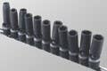 Genius Tools TG-411MD 11PC 1/2" Dr. Metric  Swivel Deep Impact Socket Set