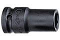 Genius Tools 1/2" Drive Thin Wall Deep Impact Socket 10mm - 24mm