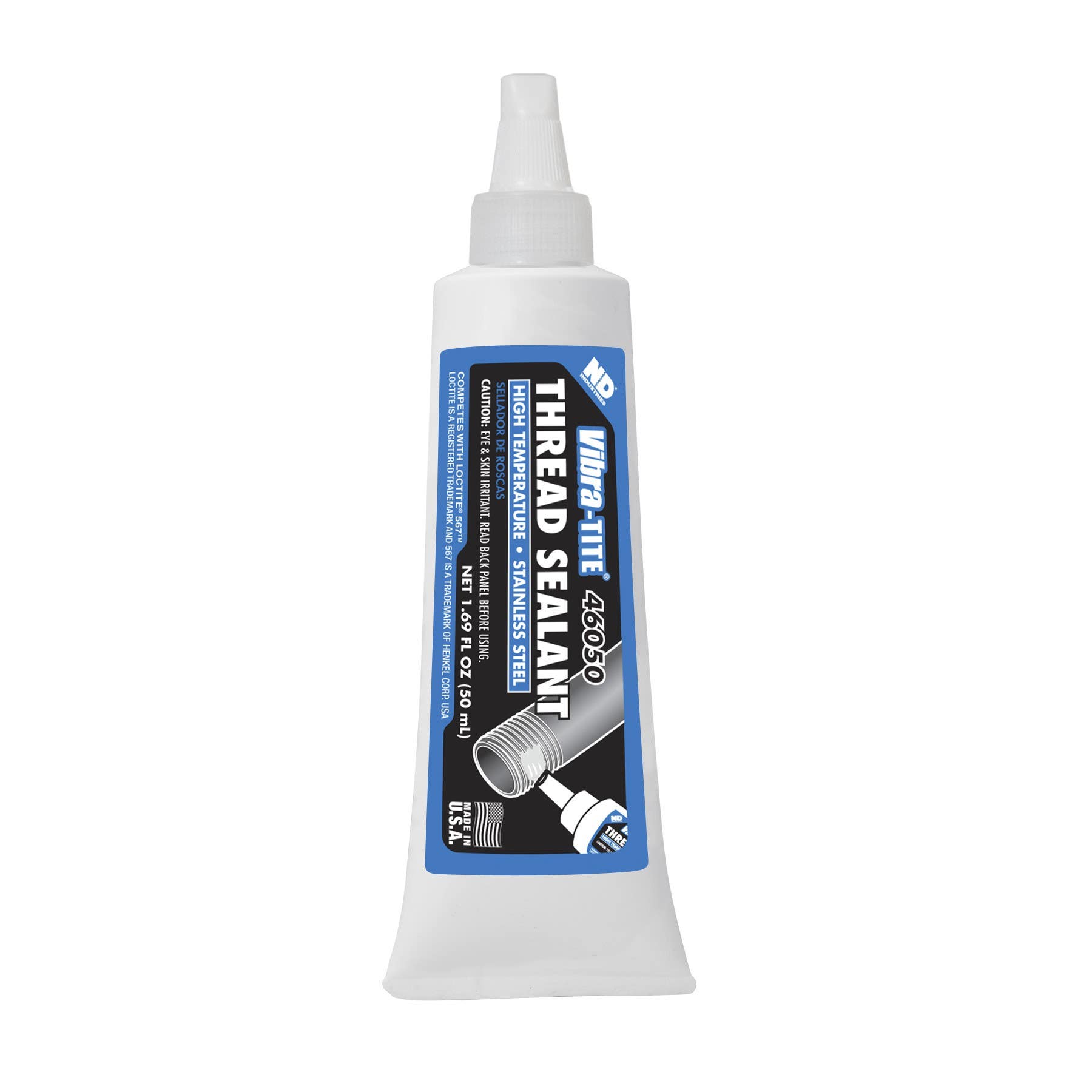 Vibra-Tite 46050 Thread Sealant High Temp / Stainless Steel Pipe Sealant 50 mL
