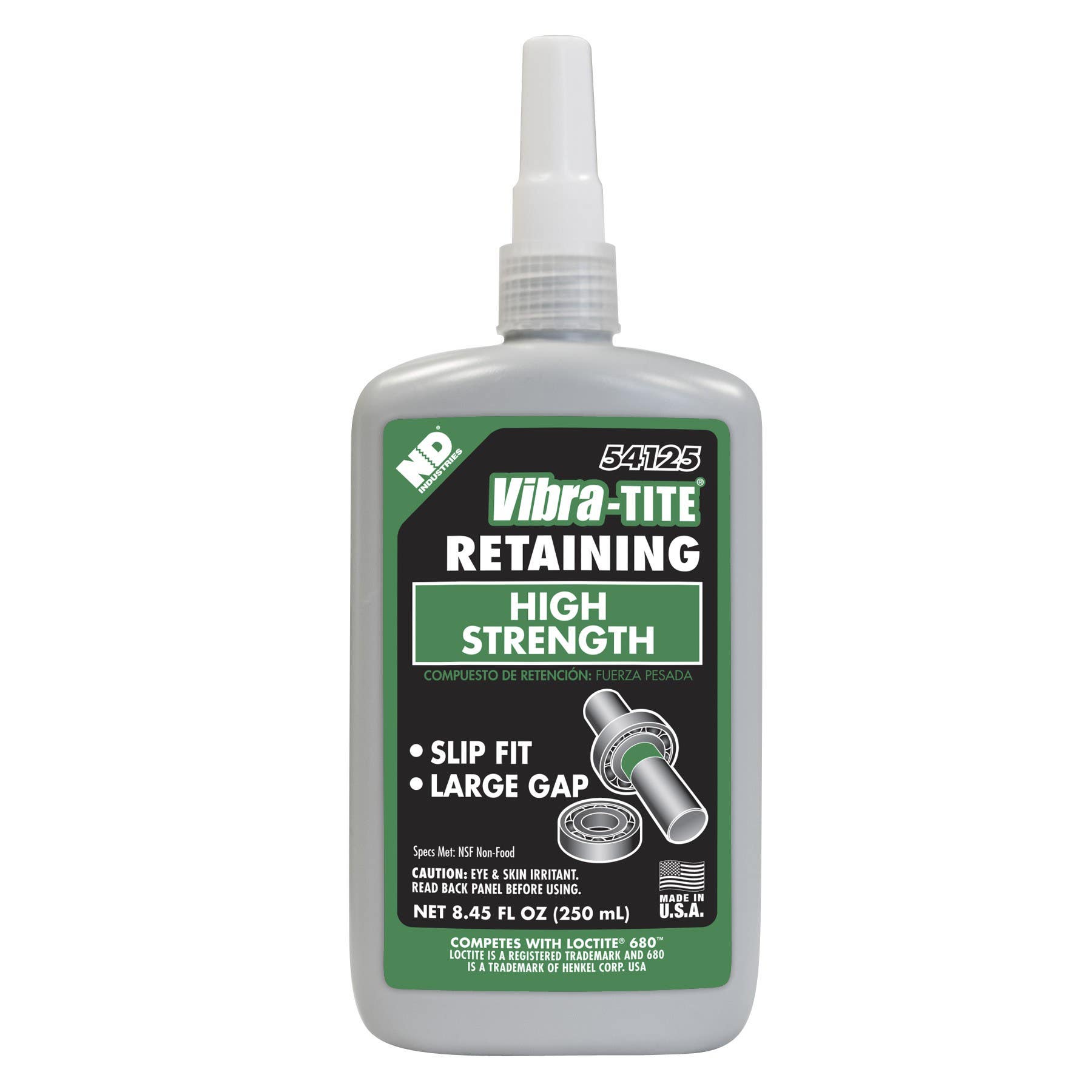 Vibra-Tite 53825 Retaining Compound High Strength 250 mL