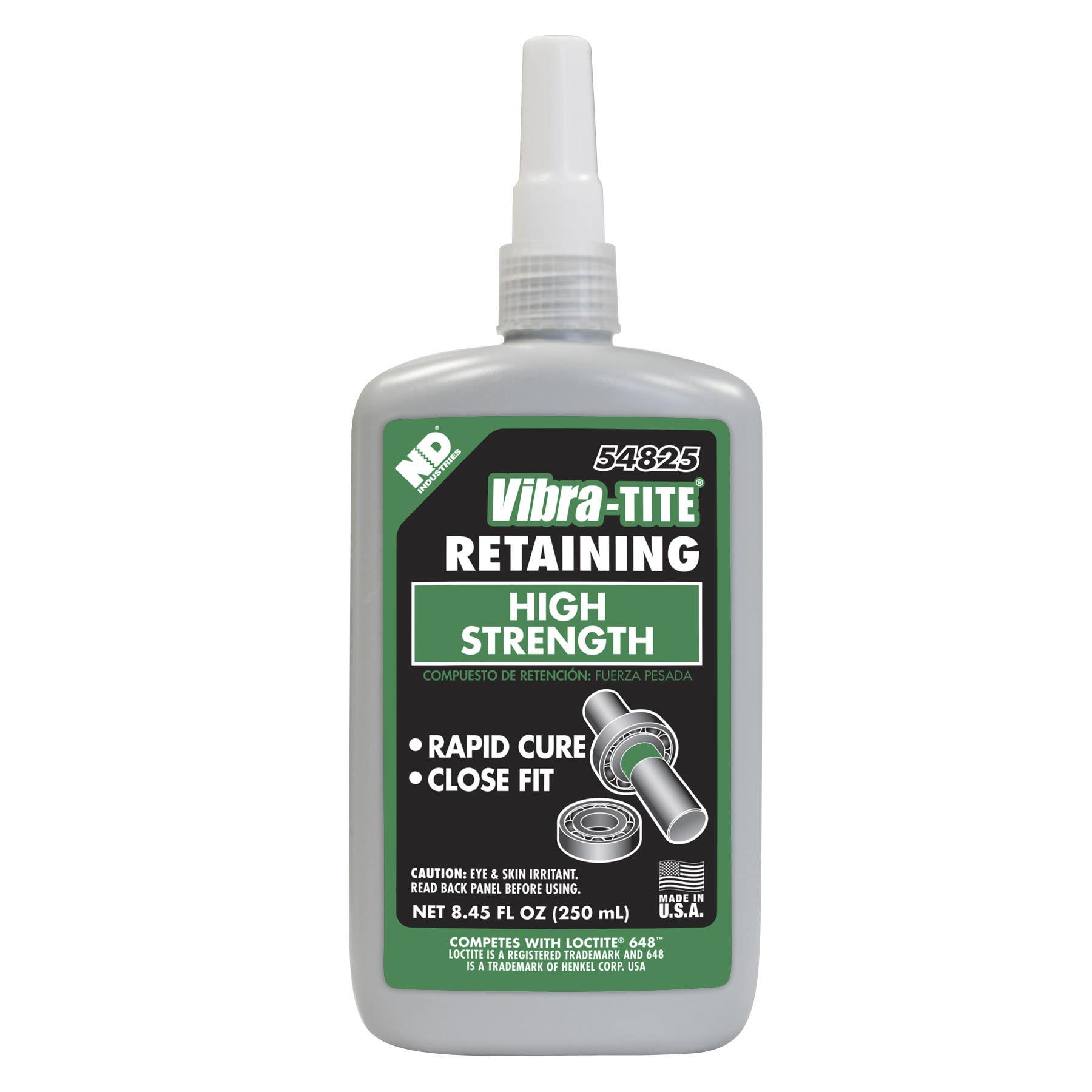 Vibra-Tite 54825 Retaining Compound Rapid Curing 250 mL