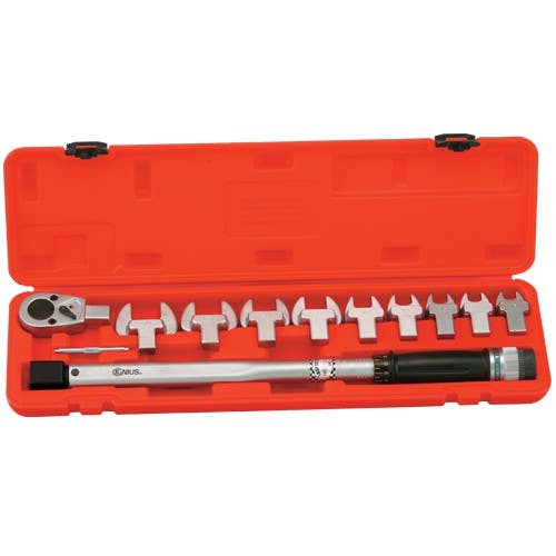 Genius Tools TO-411 11PC Torque Handle(14x18) w/ Open End Heads