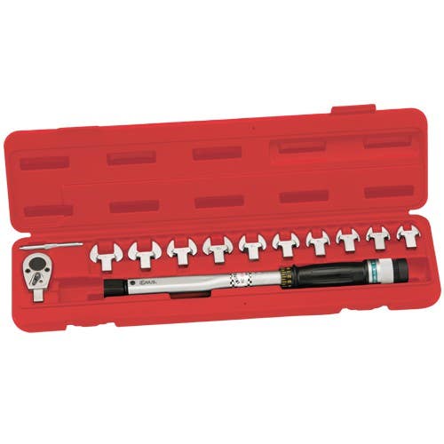 Genius Tools TO-312F80 12PC Torque Handle(9x12) with Open End Heads, 15 ~ 80 ft,lb