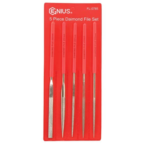 Genius Tools FL-0785 5PC Diamond File Set