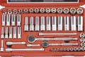 Genius Tools GS-2353M 53PC 1/4 & 3/8" Dr. Metric Hand Socket Set