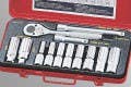 Genius Tools GS-313M 13PC 3/8" Dr. Metric/SAE Deep Hand Socket Set