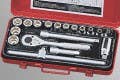 Genius Tools GS-319M1 19PC 3/8" Dr. Metric Hand Socket Set
