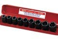 Genius Tools GS-409M 9PC 1/2" Dr. Metric Impact Socket Set