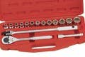 Genius Tools GS-41 1/2" Dr. SAE Hand Socket Set
