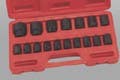 Genius Tools GS-417 17PC 1/2" Dr. Metric Impact Socket Set