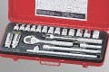 Genius Tools GS-320M 20PC 3/8" Dr. Metric/SAE Hand Socket Set