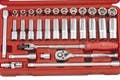 Genius Tools GS-331M/332M 3/8" Dr. Metric Hand Socket Set