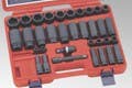 Genius Tools GS-434S 34PC 1/2" Dr. SAE Master Impact Socket Set
