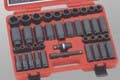 Genius Tools GS-440M 40PC 1/2" Dr. Metric Master Impact Socket Set