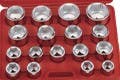 Genius Tools GS-817M 17PC 1" Dr. Metric/SAE Hand Socket Set