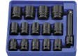 Genius Tools IS-415M 15PC 1/2" Dr. Metric Impact Socket Set