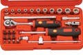Genius Tools EU-228M 28PC 1/4" Dr. Metric Hand Socket Set