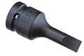 Genius Tools 1/2" Drive Plain Slotted Head Driver 76mmL