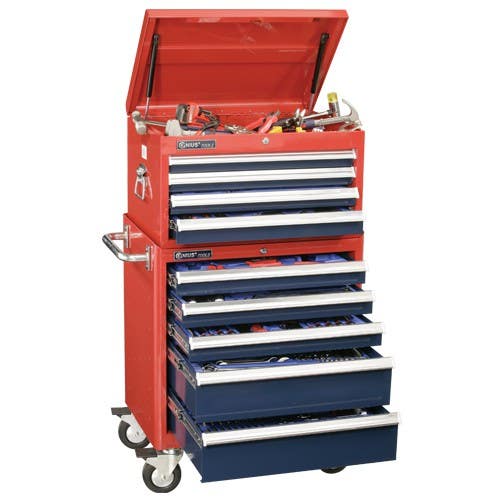 Genius Tools MS-399TS/401TS Metric & SAE Mechanics Tool Set with Tool Chests