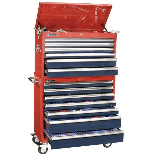 Genius Tools MS-926TS 926PC Metric & SAE Masters Tool Set with Tool Chests