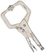 Genius Tools 530311AR Locking C-Clamp with Swivel Pads Plier
