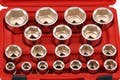 Genius Tools SS-619S 19PC 3/4" Dr. SAE Hand Socket Set