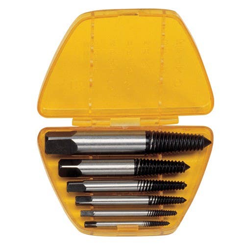 Genius Tools AT-EX6 6PC Screw Extractor Set