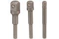Genius Tools BE-2343 3PC 1/4" Hex Drive X 1/4" 3/8" 1/2" Dr. Spinner Handle Set
