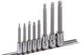 Genius Tools BS-2308SW 8PC 1/4 & 3/8" Dr. SAE Long Wobble Hex Bit Socket Set